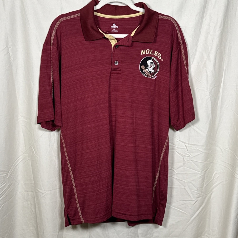 FSU Florida State Seminoles Kinghts Apparel Mens‎ Polo Size Large